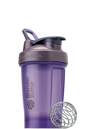 BlenderBottle Classic V2 Shaker Bottle Perfect for Protein Shakes and Pre Workout, 20oz, Full Color Purple - color: Purple, size: 20 Ounces