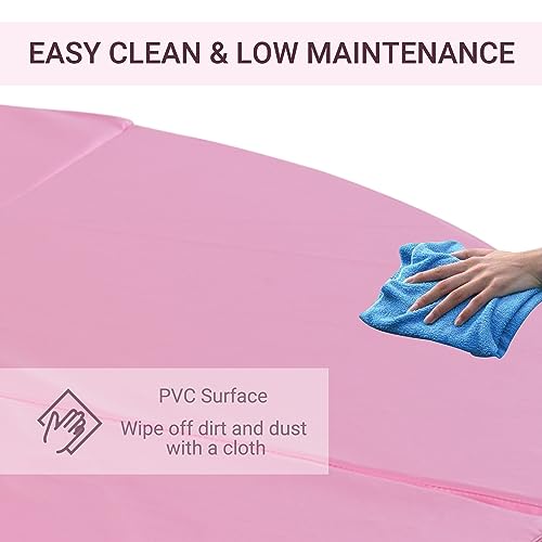 Soozier Pole Dance Mat, 2"T x 5'W Folding Pole Crash Mat for Home, Lightweight and Foldable - color: Pink