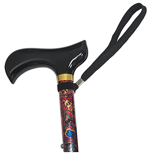 PCP Folding Canes - color: Paisley (Derby Handle)