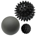 3PCS Firm Massage Lacrosse Balls for Myofascial Release, Muscle Knots, Trigger Point Therapy, Yoga Deep Tissue Massage, Pain Relieve from Plantar Fasciitis, Muscle Soreness Massager Ball - color: 3 Style Massage Ball