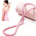 Resistance Bands with Handles,Figure 8 Resistance Band Elastic Fitness Bands Exercise Band for Home Yoga Gym Workout - color: Pink-25LB