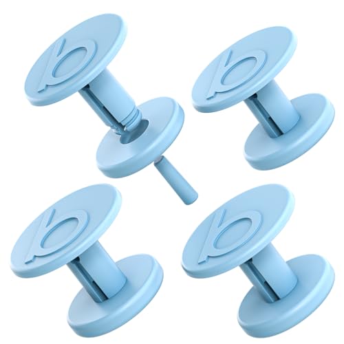Replacement Buttons for Bogg Bag Handle Strap – Hard Plastic 3D “b” Rivets Match New Bogg Bag Style – Blue Skies Color Fits Original, Baby, and Bitty Totes – Durable Replacement Accessories - color: 3D B Blue Skies