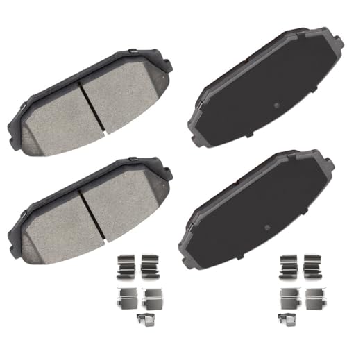 ECCPP D793-7663 4pcs Front Ceramic Disc Brake Pad Set Fit For Acura MDX 2001-2002,For Honda Odyssey 1999-2004 - style: D793 [4pcs]
