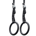 Valor Fitness Wood and Plastic Gymnastics Exercise Rings with Adjustable Straps – Promotes Muscular Physique and Improves Performance in Cross Training and Strength Training - color: GRA-2 Plastic Gymnastics Rings