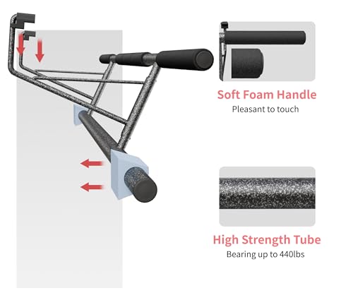 MOMODA Doorway Pull Up Bar, Home Gym Fitness Chin-Up Bar for Door Frame - color: PRO