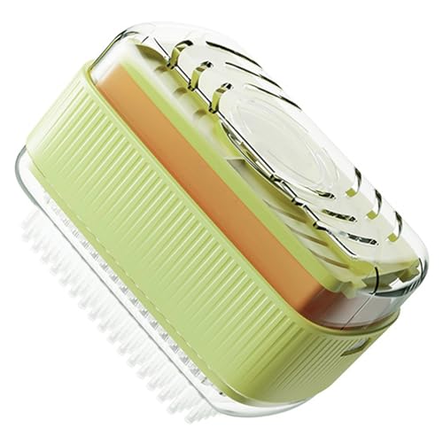 Multifunctional Foaming Soap Box for Soap Holder,Laundry Cleaning Brush | Portable Scrubbing Soap Dispenser Roller,Soap Cleaning Storage Foaming Box for Home Bathroom Kitchen - color: Green