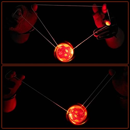 4 Packs LED Light up Beginner Toys Unicorn Donut Dinosaur Space Responsive Ball Bearing Reflex Auto Return Toys Magic Beginner for Birthday Party Goodies Bag Fillers Classroom Prize