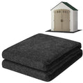 ToLanbbt Outdoor Storage Shed Floor Mat, 6 x 4 FT Waterproof Carport Mat, Washable Furniture Pad with Non Slip Backing for Dust, Oil, Protection, Storage Shed Not Included - size: 6 x 4 FT