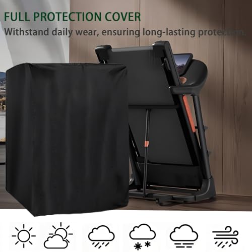 Treadmill Cover, Running Machine Cover, Oxford Cloth Waterproof Dustproof Exercise Equipment Protect with Drawstring and Storage Bag for Outdoor Indoor - size: Fold