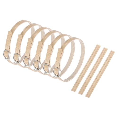 uxcell Replacement Ankle Strap for Heels Detachable Shoe Straps PU Leather Shoe Band - color: Piano Apricot