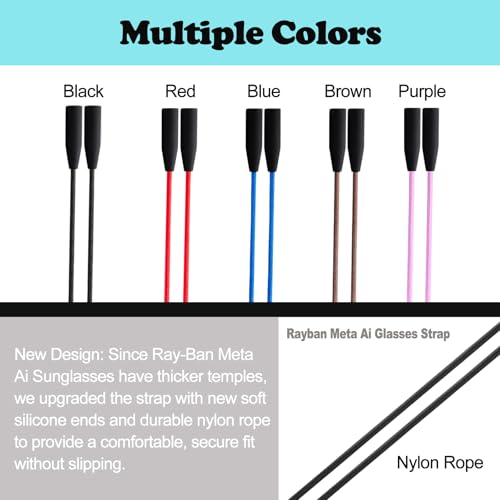 Glasses Strap for Ray-Ban Meta and Wide Frame Glasses –Adjustable Sunglasses Straps Cords for Men Women kids-Eye Glasses Holders Around Neck, Eyewear String Lanyard Retainer (3pcs 14in Brown) - color: 3pcs Brown
