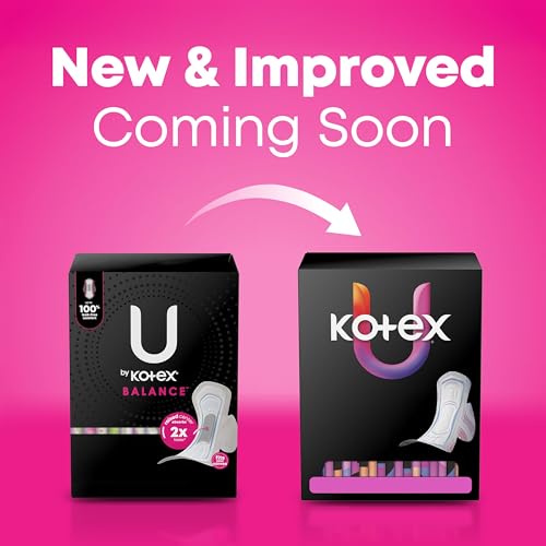 U by Kotex Balance Ultra Thin Pads with Wings, Heavy Absorbency, 46 Count (Packaging May Vary) - size: Heavy Absorbency