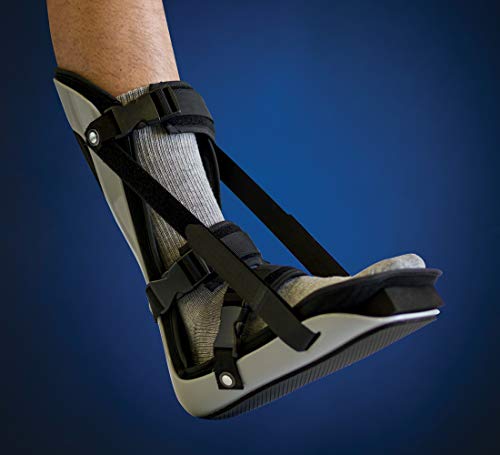 United Ortho Plantar Fasciitis Adjustable Leg Support Brace Fits Right or Left Foot for Soreness Relief, Foot Pain and Stretching, Large, Black - size: Large