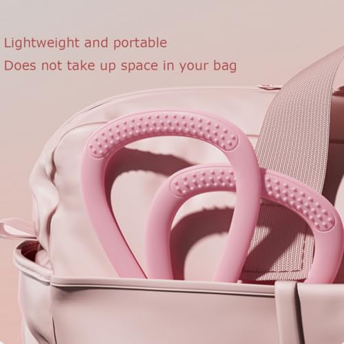 Resistance Bands with Handles,Figure 8 Resistance Band Elastic Fitness Bands Exercise Band for Home Yoga Gym Workout - color: Pink-25LB