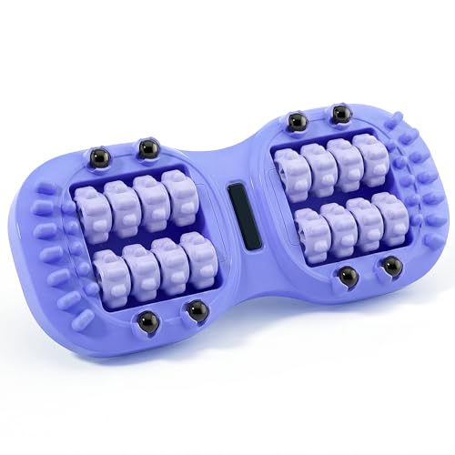16 Wheel Foot Roller Massager, Ergonomic Feet Rolling Massager with 8 Magnetic Pressure Points for Circulation