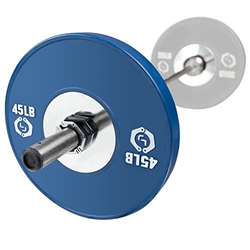 Lock-Jaw Flex Barbell Collars Olympic Barbell Clamps w/Magnet 2 Pcs – Heavy Duty Bar Clamps for 2” & 50mm Olympic Bars – Secure Weight Bar Clamps for Strength Training & Home Gym Accessories - color: Grey