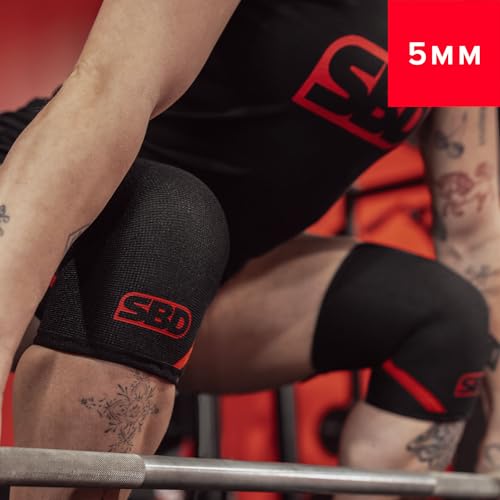 SBD 5mm Weightlifting Knee Sleeves - IWF Compliant - Made for Olympic Lifts | Built for Training & Competition