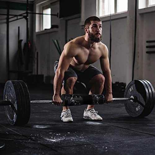 POWER GUIDANCE Barbell Squat Pad - Neck & Shoulder Protective Pad - Great for Squats, Lunges, Hip Thrusts, Weight Lifting & More - Fit Standard and Olympic Bars Perfectly - color: Black Marble