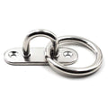 304 Stainless Steel Eye Pad Plate with Ring 9mm Anchor Mount with Ring Great for Yoga Swings Hammocks/Boat Rigging/Marine Deck Hardware/Suspension Training Straps - color: 9mm ellipse with ring