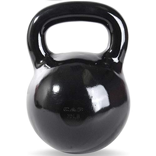 CAP Barbell Black Enamel Coated - Singles and Sets, Multiple Weight Choices - size: 70.0 Pounds