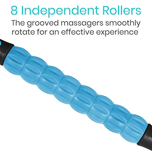 Vive Massage Stick Roller for Muscle, Back, Legs - Deep Tissue Body Fascia Massager for Hamstring, Calf, Neck Pain, Trigger Point, Exercise -Rolling Relief Tool for Physical Therapy, Recovery