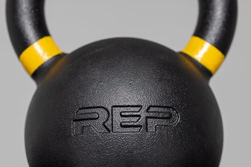 REP Fitness Single Kettlebells Weight Range, Cast Iron, Strength Training, Power Workout Equipment, Home Gym, Free Weights, Dumbbell Alternative, Exercise, Men, Women - style: 25lb
