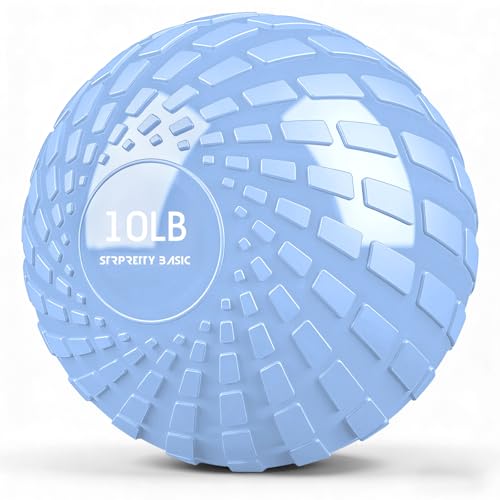 Medicine Ball 8, 10 lbs Slam Ball Weighted Balls for Exercise Strength and Crossfit Workout - color: Dynamic Blue, size: 10 LB