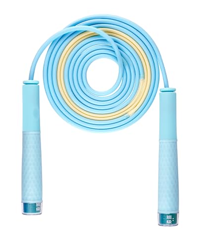 YUEDONG Dual Ball Bearing Speed Jump Rope – Self-Locking Adjustable Length for Kids & Adults, Non-Slip Ergonomic Handle for Double Unders, Cardio, HIIT & Home Workout