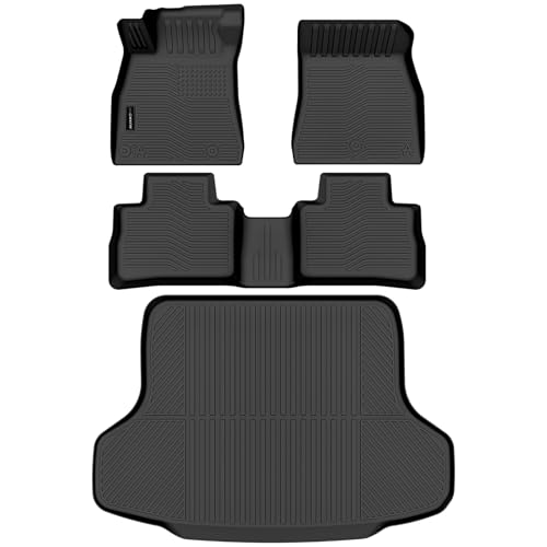 Auxko All Weather Floor Mats Cargo Mat for 2026 Nissan Sentra TPE Liners All Season Accessories Guard Odorless Anti-Slip Floor Liners Trunk Tray for 2026 Nissan Sentra - size: 2) sentra|2026|floor+cargo mats