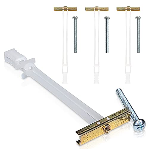 TOGGLER SNAPTOGGLE Drywall Anchor with Included Bolts for 1/4-20 Fastener Size; Holds up to 265 pounds Each in 1/2-in Drywall by TOGGLER (4 Pack) - size: 1/4 w/ Round Head Bolts