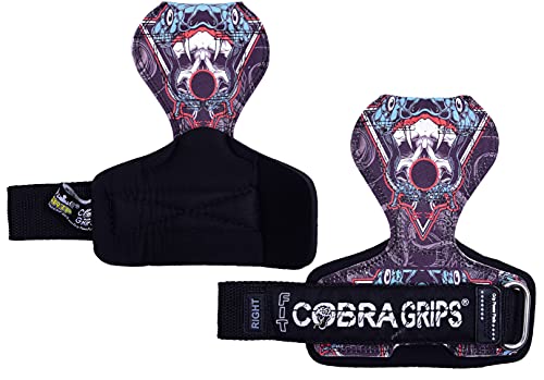 Cobra Grips Weight Lifting Gloves with Adjustable Neoprene Padded Wrist Wraps - Heavy Duty Alternative to Power Lifting Hooks for Deadlifts - color: FIT Fang-Sub-LA, size: 4.25 - 7.0"