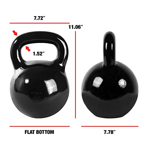 CAP Barbell Black Enamel Coated - Singles and Sets, Multiple Weight Choices - size: 70.0 Pounds