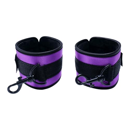 Spreader Bar Stainless Steel Vintage Black Bar with 2pcs Adjustable Straps,Sports Aid Training Fitness Gear Pilates Aid Kit, Home Restore Pilates Indoor Yoga Set - style: Fixed Silver+Purple PU Kit
