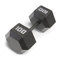 Marcy Cast Iron Hex Dumbbells Collection - Available size from 3-lb to 100-lb, SOLD INDIVIDUALLY - style: 100lbs