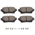 SCITOO D2305 Ceramic Brake Pads Sets Rear w/Hardware Replacement 2021-2024 For Lexus,2023 For Subaru,2020-2024 For Toyota - size: Rear D2305-9540