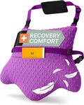 MOYOAMA Hysterectomy Pillow Post Surgery – Form-Fit Support Shield with Secure Straps, 2 Pockets, & Cozy Muff – After Hysterectomy Recovery Must-Haves, Post-Op C-Section Pillow Post Surgery Gifts - color: Field Lavender