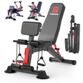 K KiNGKANG Adjustable Weight Bench,1050 lbs Foldable Workout Bench with 8 Back Positions, Incline Decline Flat Exercise Bench for Home Gym Full Body Strength Training - color: Charcoal