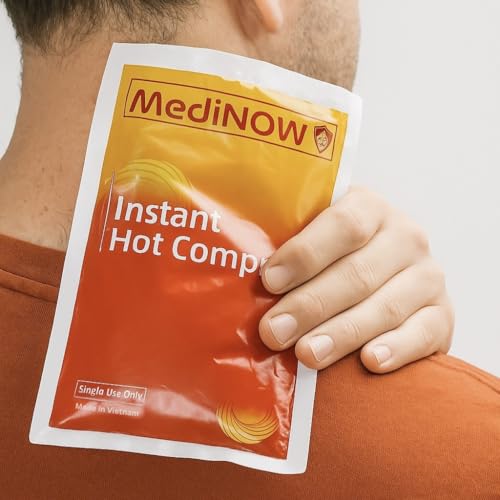 MediNOW Instant Hot Pack 6 x 9 [36 Pack] Disposable, Instant Heating Bag for Pain Relief, Sore Muscles, Cramps, Muscle Spasms, Heat Pack for First Aid - size: 6 x 9