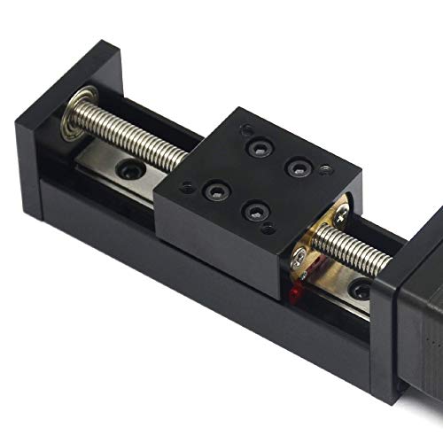 1PCS Mini Linear Rail Guide Slide Actuator T6x1 Lead Screw with NEMA11 Stepper Motor,50mm Effective Stroke Length for DIY CNC Router Parts X Y Z Linear (Size:50mm) - size: 50mm