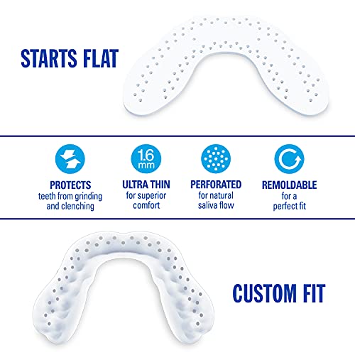 Nighttime Dental Protector – Comfortable Mouth Guard for Bruxism - Custom Fitted Protection for Teeth Grinding and Jaw Clenching Plus Storage Case