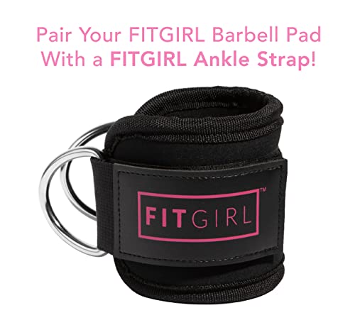 FITGIRL - Squat Pad and Hip Thrust Pad for Leg Day, Barbell Pad Stays in Place Secure, Thick Cushion for Comfortable Squats Lunges Glute Bridges, Olympic Bar and Smith Machine - color: Black (Deluxe)