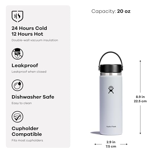 Hydro Flask 20 Oz Wide Flex Cap Trillium - color: Trillium, style: 20 Oz