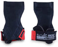 Lifting Grips PRO Weight Gloves Heavy Duty Barbell Gymnastics Straps Alternative to Power Hooks Deadlifts Adjustable Neoprene Padded Wrist Wrap - color: RdStRb, size: Large 7.50"-8.50" Wrist Size