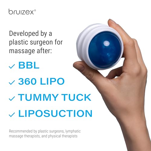 Lymphatic Drainage Massager, Fibro Roller Ball for Post Surgery Recovery | Handheld massager for post-surgery recovery after liposuction, 360 lipo, tummy tuck and BBL