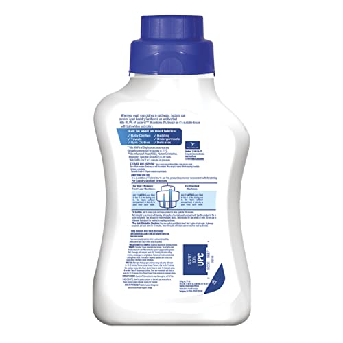 Lysol Disinfectant Laundry Sanitizer & Scent Booster, Detergent Additive, Color Safe Bleach Alternative, Odor Eliminator, Kills Bacteria & Viruses, Crisp Linen Scent, 41 Fl Oz Liquid (Pack of 2)