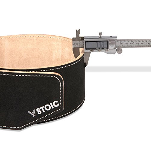 Stoic Weight Lifting Belt for Men & Women - size: XX-Large 45-48" BELLY, style: 6MM Thick Single Prong