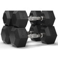 Mikolo Dumbbell Sets with Rack, Rubber Hex Dumbbells, Multiple Choices in 160/200/380/450/550LB, Hand Weights with Chrome Handle for Strength Training - style: 100LB SET (20/30LB Pairs)