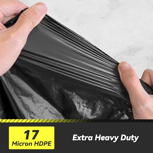 100 Count 17 Micron Extra Heavy Duty 4 Gallon Trash Bags, Sturdy & Tear-Resistant Small Trash Bags for Bathroom & Kitchen - style: 4 Gallon - 100 Count