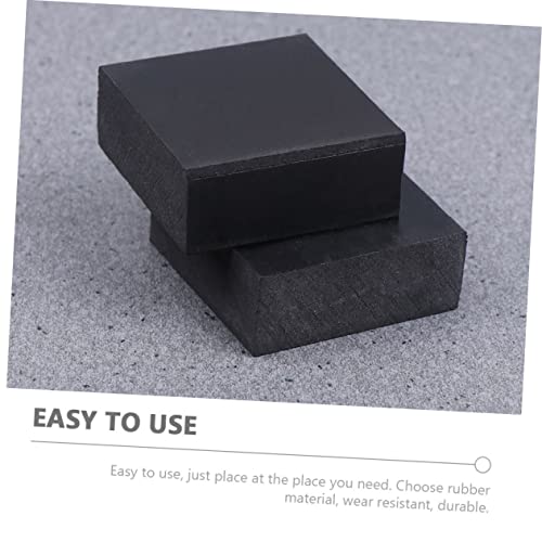 Cabilock 4pcs Exercise Mats Rubber Shock Absorber for Training Pad Home Thick Sound Insulation