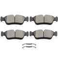 SCITOO D781 Front Ceramic Brake Pads Sets & Brake Hardware Fit For BMW 318i / 318is / 318ti / 320i / 323Ci / 323i / 323is / 325Ci / 325i / 325is / 325xi / 328Ci / 328i / 328is / Z3 / Z4 - size: Front D781-7649